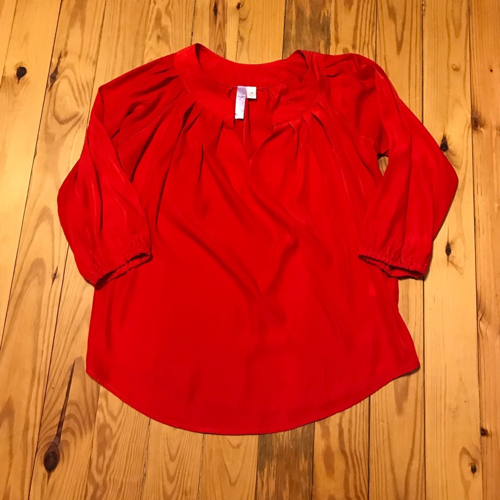 3 for $15 Alya Red V-Neck Blouse Medium.